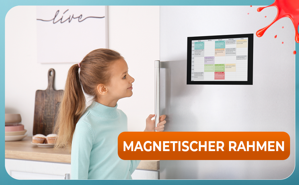 Magnetrahmen A4 - Magnetische Sichttasche Einstecktasche - 5 Stück