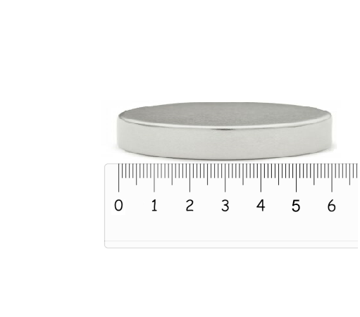 Scheibenmagnet Ø 60 x 5mm Neodym N35, Nickel - hält 11 kg